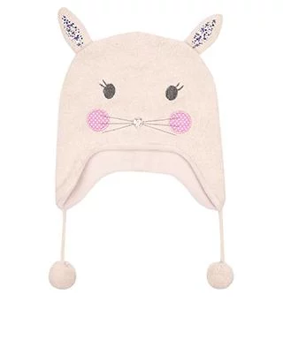 Шапка Fluffy Bunny для девочки 7-12 лет розовая