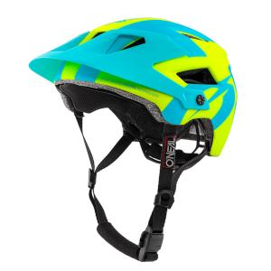 Шлем велосипедный O?Neal Defender 2.0, серебристо-сине-желтый