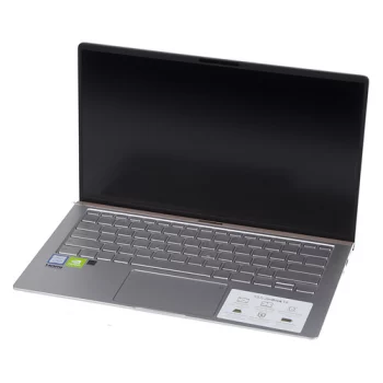 Ноутбук ASUS Zenbook UX433FN-A5358T, 14", Intel Core i5 8265U 1.6ГГц, 8Гб, 512Гб SSD, nVidia GeForce Mx150 - 2048 Мб, Windows 10, 90NB0JQ4-M12590, серебристый