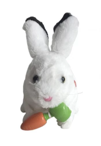 Интерактивный кролик "забавный ушастик" с морков. jx-2606-1 kari