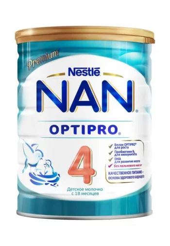 Напиток молочный сухой "nan 4 "детское молочко" с бифидо- и лактобактериями, 800г, для дет.пит. с 18мес. Nan