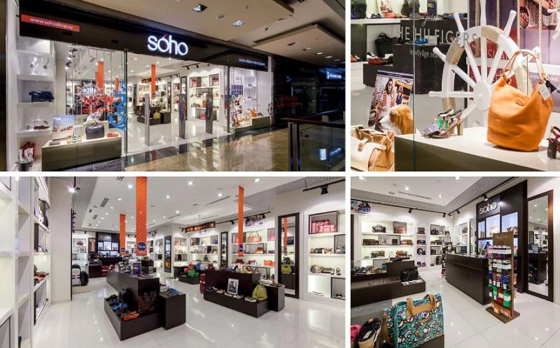 Магазины Soho и интернет-магазин представляют в Москве уникальный ассортимент высококачественной обуви и стильных аксессуаров