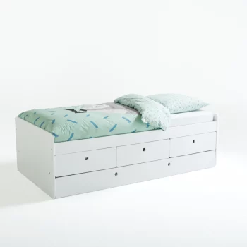 Кровать LaRedoute(С ящиками и сеткой SELISA 90 x 190 см белый)