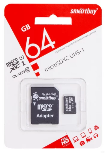 64GB microSDXC Class10 SMARTBUY