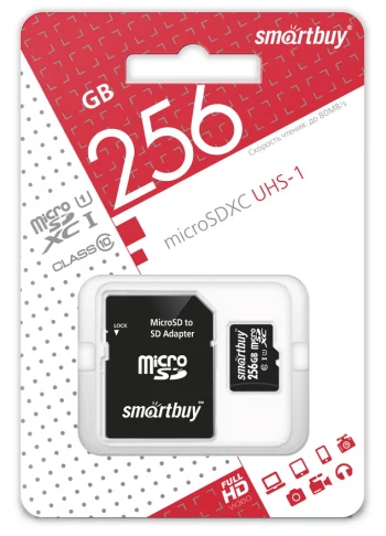 256GB microSDXC Class10 SMARTBUY