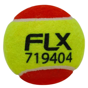 Cricket Soft Tennis Ball, for tennis ball cricket, Red & Fluorescent Green By FLX | Decathlon
