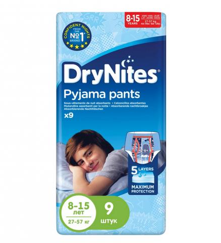 Трусики Huggies DryNites для мальчиков 8-15 лет 9шт