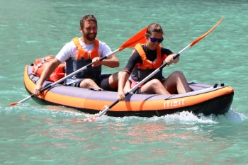 Kayak, Stand Up Paddle and Dinghy Buoyancy Vest - Orange - 40-60kg By ITIWIT | Decathlon