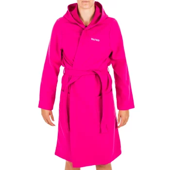 Women’s Cotton Pool Bathrobe - Pink - XL By WATKO | Decathlon