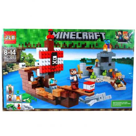 Конструктор Minecraft "Приключения на пиратском корабле" пластик (432 дет)