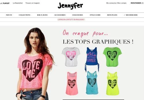 Сеть фирменных магазинов Jennyfer в Москве представляет собственный интернет-магазин стильной молодежной одежды от известных европейских брендов